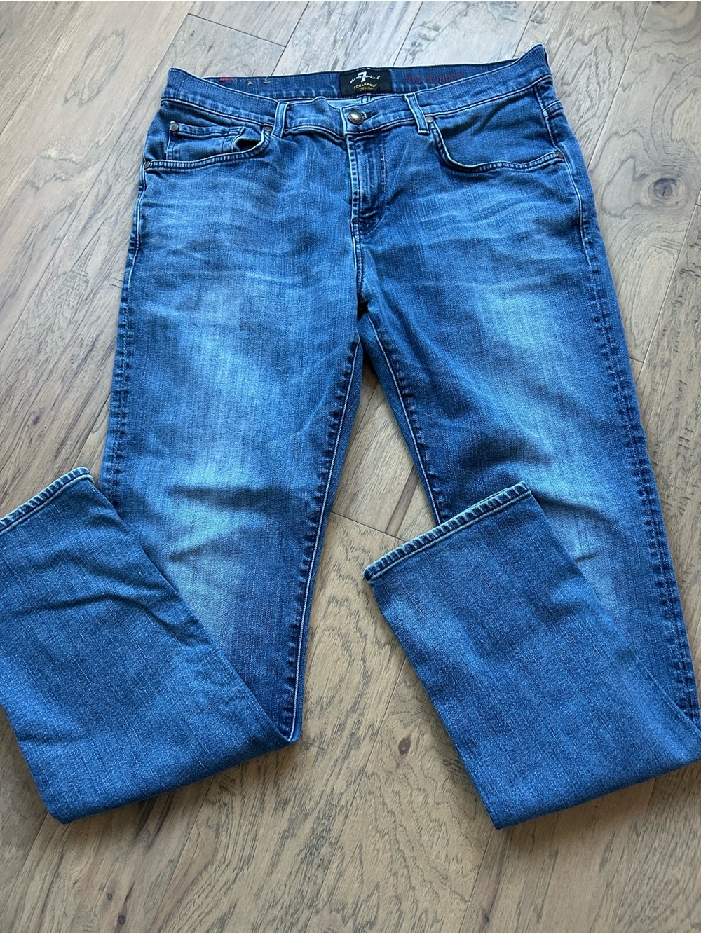 7 For All Mankind Mens Size 34 Standard Classic Straight Leg Jeans - Picture 11 of 15
